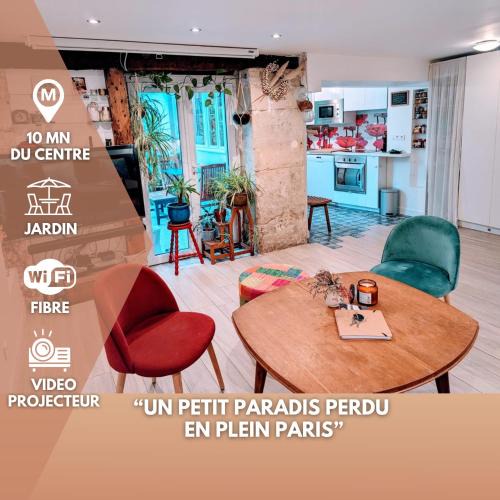 Combat Apartment | ღ Le Jardin Parisien Calme avec Terrasse et Wifi ღ