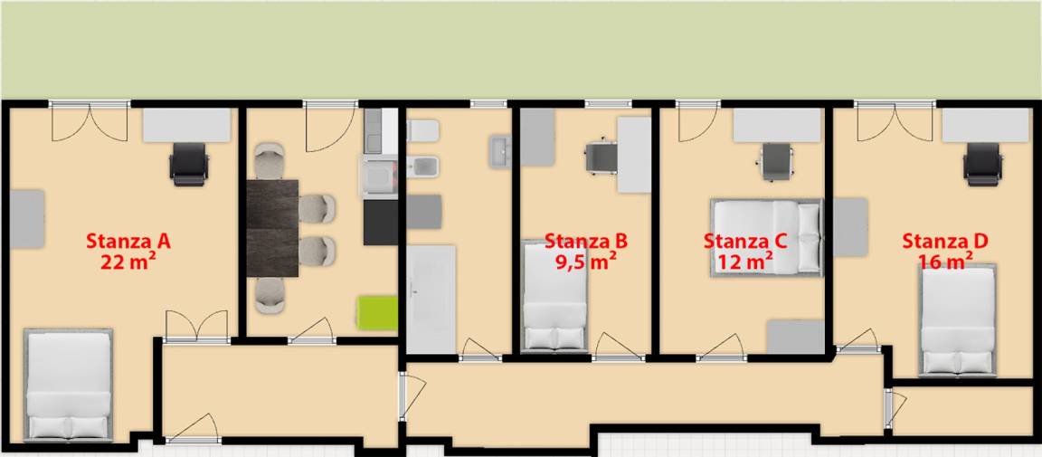 Treviso Apartment | 130 m² Apartment ∙ 4 bedrooms ∙ 4 guests