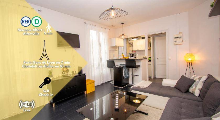 Alfortville Apartment | 40 m² Apartment ∙ 1 bedroom ∙ 3 guests