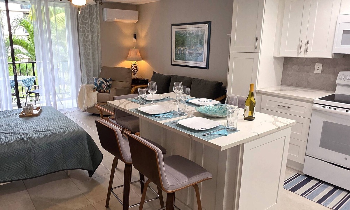 Williams Town Condo | Modern Beachfront Oasis in The Bahamas
