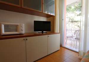 Holiday apartment with balcony and air conditioning