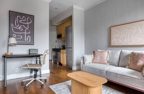 Greenwich Village Apartment | Dreamy West Village 1BR w/Terrace & W/D, nr Dining, by Blueground