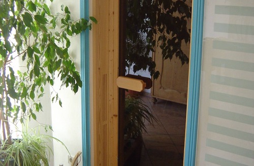 Lana Apartment | Above the rooftops of Lana - Blue apartment with terrace and sauna - viaDolceVita