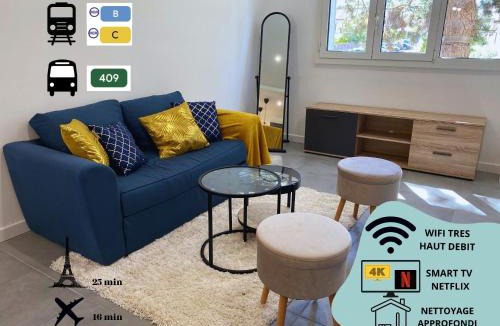Antony Apartment | Bel appartement Antony, 8min RER B à pied, proche Paris et Orly