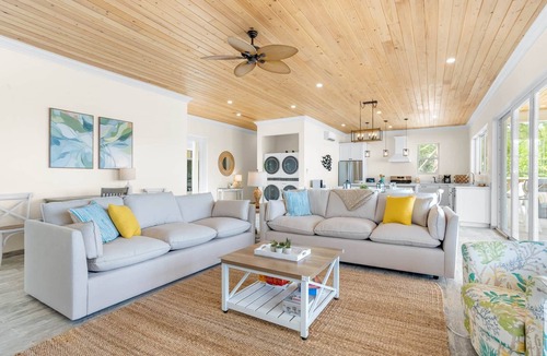 Rolleville Villa | Boundless, Beachfront home; walk on the beach to restaurants & sandbars!