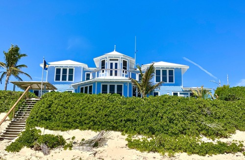 Hope Town House | Calypso: Your Oceanfront Oasis Steps Away from Hope Town, Dock, Pool