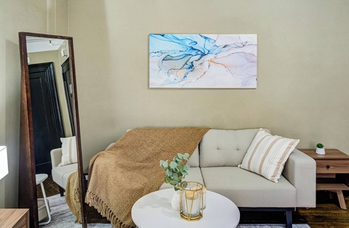 Central New York City Apartment | Chic Studio Steps from Times Square, Historic Building with Modern Amenities