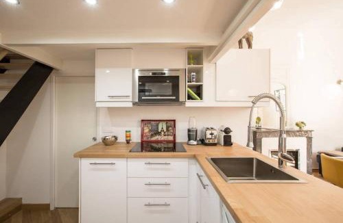 Saint-Gervais Apartment | Designer Flat, Steps from Place des Vosges, Le Marais