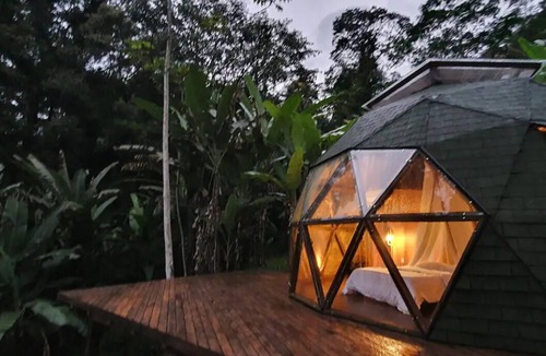 Paraty Cabin | Deva Dome - geodesic, Atlantic forest and waterfall