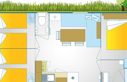 San Briccio House | Ferienpark Residence Village - Mobilehome Happy Premium Suite
