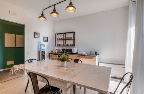 Padova House | GuestHost - Our residence is located on the fourth floor of a building, equipped with a lift.Service room which can be accessed by all guests complete with microwave, refrigerator, coffee machine, electric kettle, cups and glasses.Bicycle parking inside
