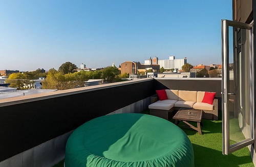 East New York Condo | Luxury 2-Story Penthouse in Brooklyn with Balcony and Private Deck