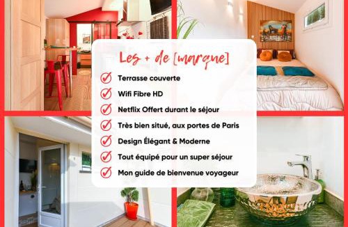 Pantin Apartment | Paris-Zénith-bienvenue-terrasse-Netflix