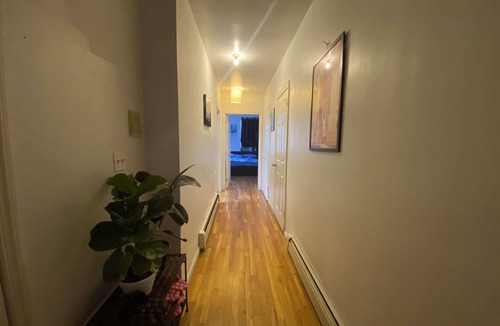 Bay Ridge Apartment | Private King/Queen bed Room with shared bathroom, train station downstairs.