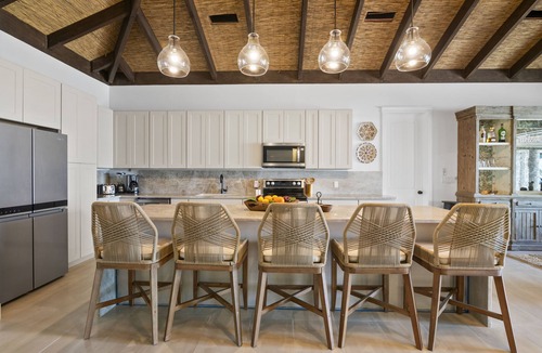 Farmer's Hill Villa | The Breakwater- Swim-Up Pool Bar with Swings on Sandy, Secluded Beach!