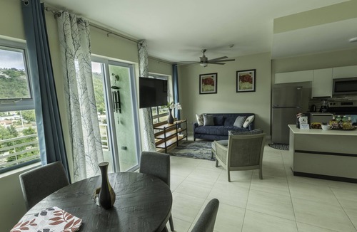 New Kingston Condo | "The Oasis" PH 1 BR with AC, WiFi, complimentary Netflix & 24/7 security.