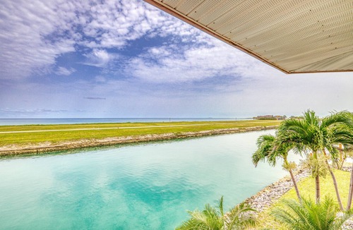 West End House | Wrap Around Ocean View, Deep Water Dock, Pool and Tiki Bar