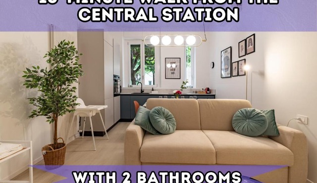 8 Minute Walk from Milan Central Station