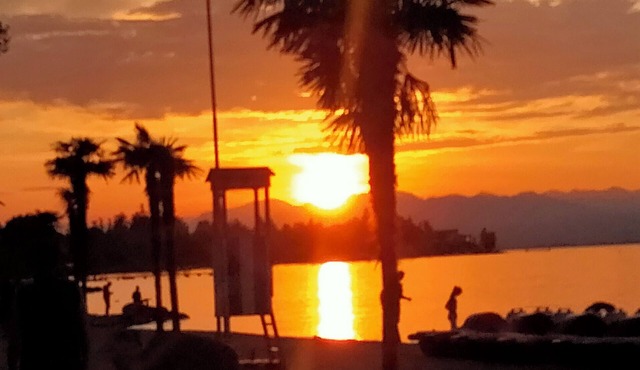At Lake Garda in the greenery and tranquility.