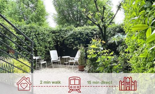 "Exclusive garden" Direct metro to Duomo in 15 min