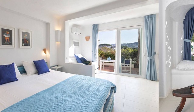 Superior Room with a Garden Terrace and side sea view