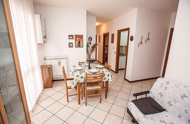 Holiday apartment air conditioning and large terrace