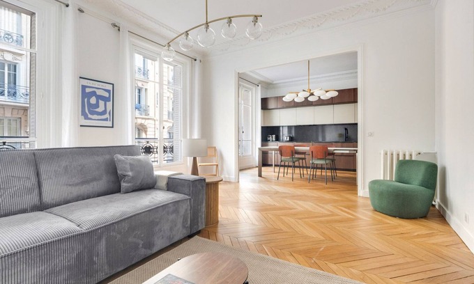 Passy Apartment | Blueground | Passy, view, nr Trocadéro