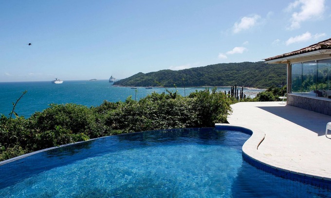 Enseada do Gancho Villa | Buz021 - Beachfront villa with pool in Buzios
