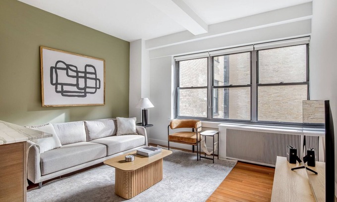 Sutton Place Apartment | Deluxe Sutton Place 1BR w/Doorman & Gym, nr Sutton Park, by Blueground