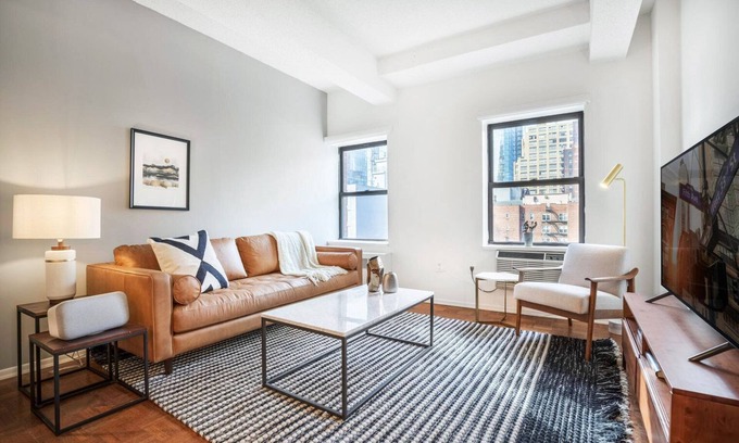 Midtown Apartment | Homey Hudson Yards w/Gym + Doorman, near MSG, by Blueground