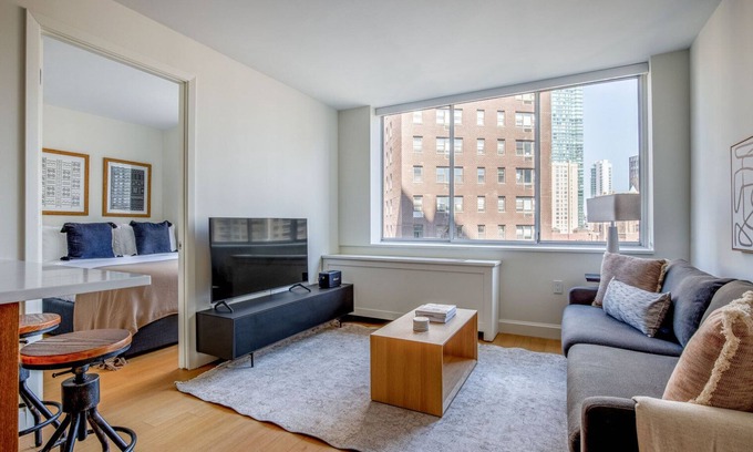 Sutton Place Apartment | Ideal Midtown East 2BR w/Gym & Roofdeck, nr Parks, by Blueground