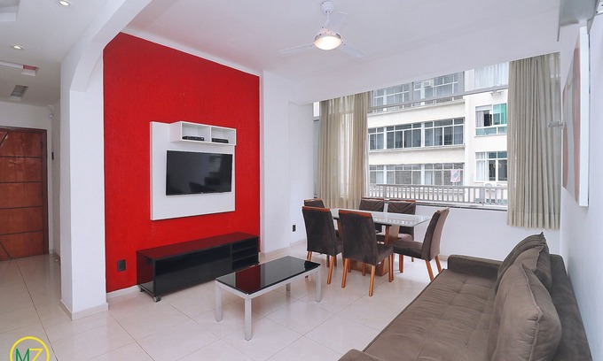 Copacabana Apartment | Modern 3 bedrooms with sea view in Posto 6