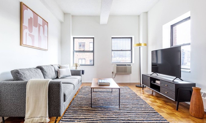 Midtown Apartment | Smart Chelsea 1BR w/Gym, walk to Penn Station, MSG, by Blueground