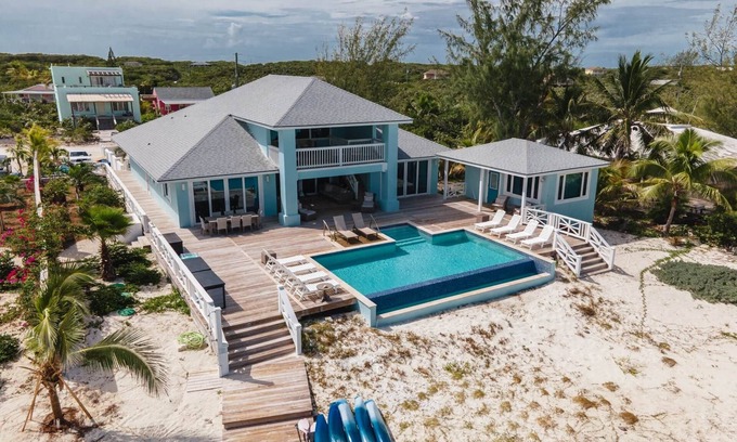 William's Town Villa | Suma Sands Villa, Beachfront w/heated pool, year-round beach, Tropic of Cancer