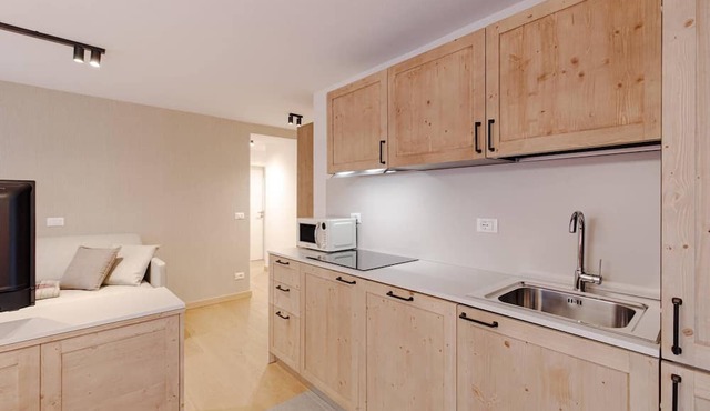 Apartment 'Piz Boè' with biosauna, mountain view, shared terrace and Wi-Fi